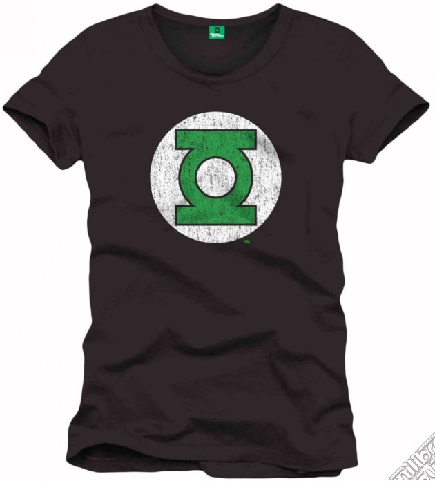 Green Lantern - Black Logo (T-Shirt Uomo S) gioco di TimeCity