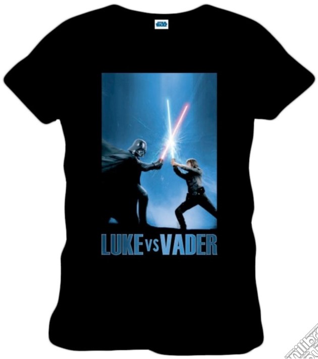 Star Wars - Luke Vs Vader Black (T-Shirt Uomo XL) gioco di TimeCity
