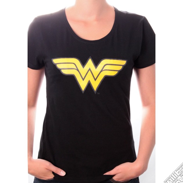 Wonder Woman - Logo Black (T-Shirt Donna S) gioco di TimeCity