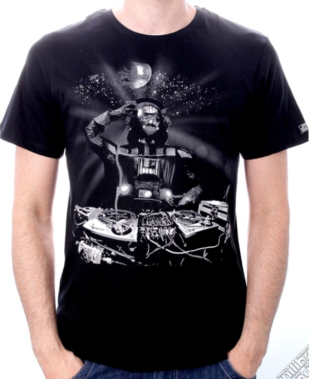 Star Wars - DJ Vador Black (T-Shirt Uomo L) gioco di TimeCity