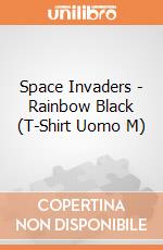 Space Invaders - Rainbow Black (T-Shirt Uomo M) gioco di TimeCity