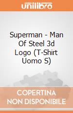 Superman - Man Of Steel 3d Logo (T-Shirt Uomo S) gioco di TimeCity