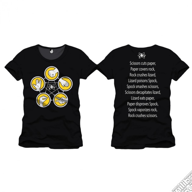 Big Bang Theory - Rock, Paper, Scissors (T-Shirt Uomo L) gioco di TimeCity