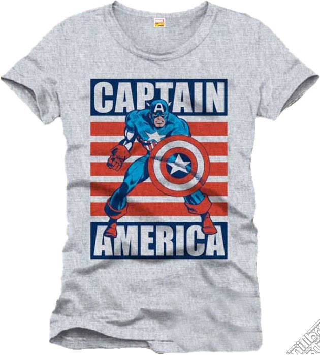 Captain America - Captain Flag (T-Shirt Uomo S) gioco di TimeCity