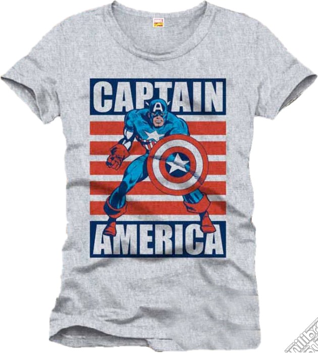 Captain America - Captain Flag (T-Shirt Uomo L) gioco di TimeCity