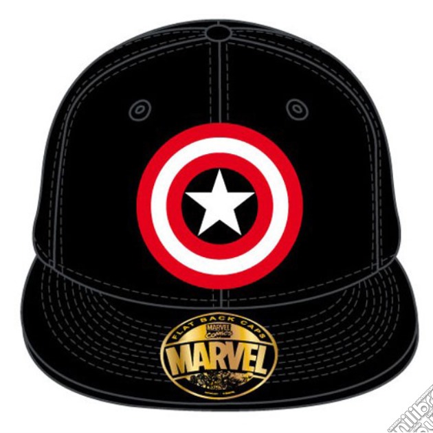 Captain America - Shield Cap Black (Cappellino Unisex) gioco di TimeCity