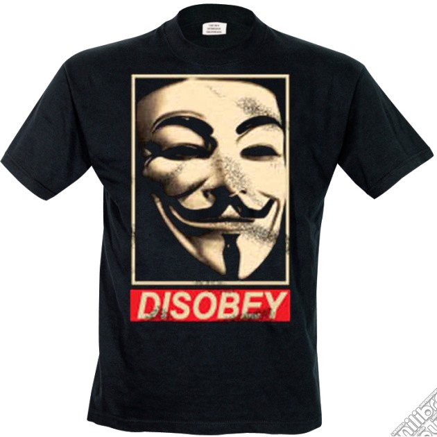 V For Vendetta - Disobey (T-Shirt Uomo S) gioco di TimeCity