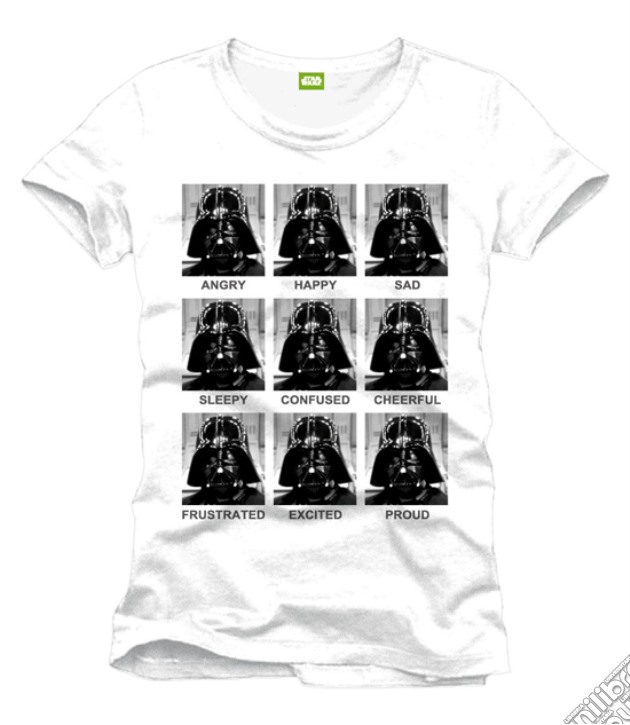 Star Wars - Vader Happy Sad Portraits (T-Shirt Uomo S) gioco di TimeCity