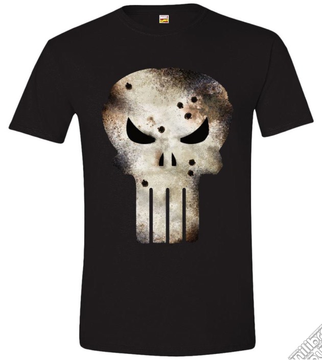 Punisher (The) - Damaged Skull (T-Shirt Uomo L) gioco di TimeCity