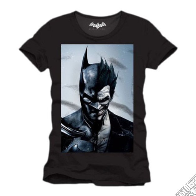 Batman - Arkham Knight - Half Batman Half Joker (T-Shirt Uomo S) gioco di TimeCity