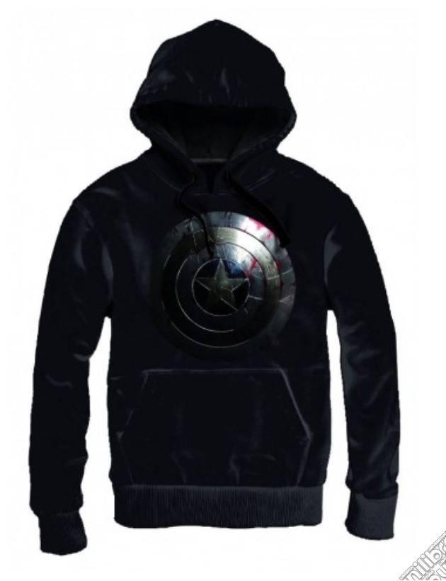 Captain America - Silver Shield Hoodie (Felpa Con Cappuccio Uomo S) gioco di TimeCity