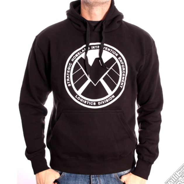 Shield - Logo Hoodie (Felpa Con Cappuccio Uomo M) gioco di TimeCity