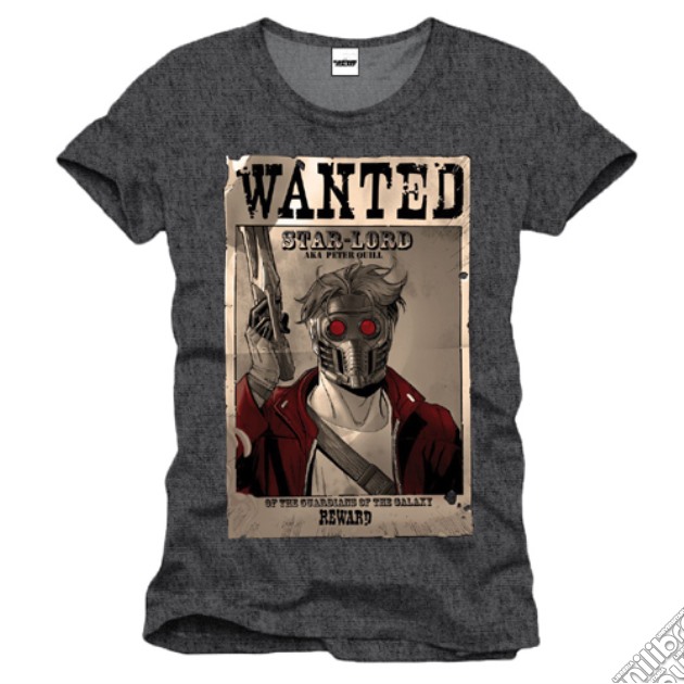 Guardians Of The Galaxy - Wanted Star-Lord (T-Shirt Uomo M) gioco di TimeCity