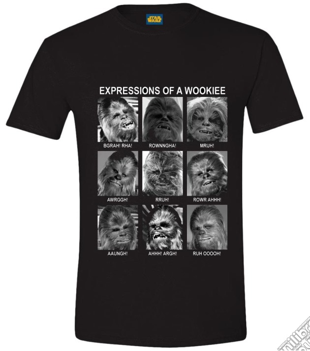 Star Wars - Expression Of A Wookiee Black (Unisex Tg. S) gioco di TimeCity