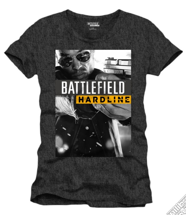 Battlefield Hardline - Hardline Poster Anthracite (T-Shirt Uomo M) gioco di TimeCity