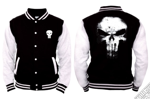 Punisher (The) - Skull Logo - Nero / Bianco (College Jacket Tg. XXL) gioco di TimeCity