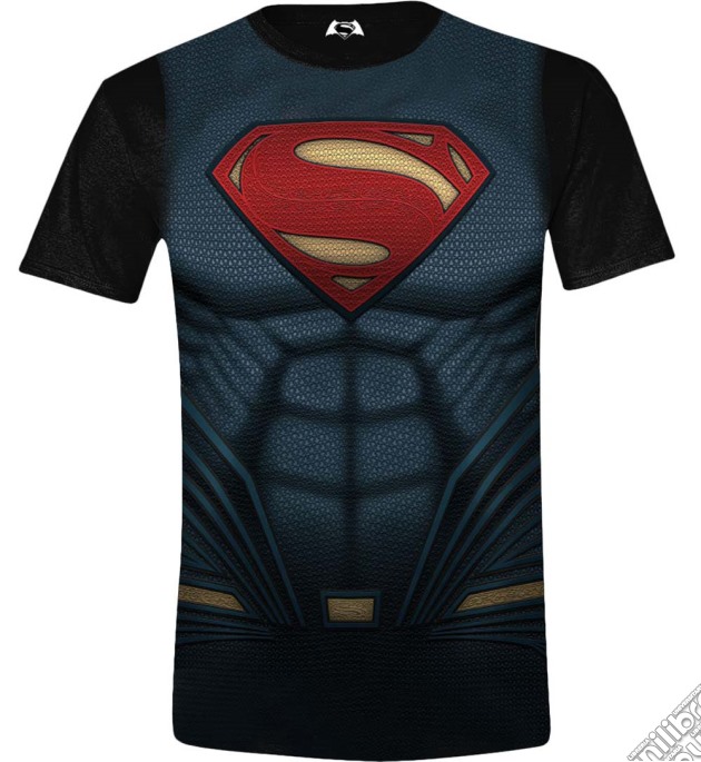 Batman Versus Superman - Superman Costume Full Printed Black (Unisex Tg. XL) gioco di TimeCity