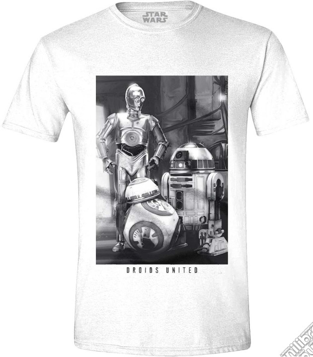 Star Wars - The Force Awakens - Droids United White (Unisex Tg. S) gioco di TimeCity