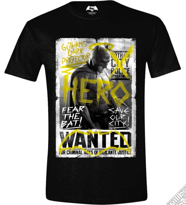 Batman Versus Superman - Batman Wanted Poster Black (Unisex Tg. M) gioco di TimeCity