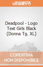 Deadpool - Logo Text Girls Black (Donna Tg. XL) gioco