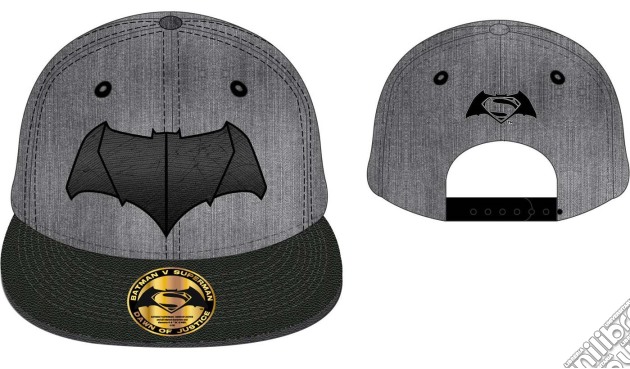 Batman Versus Superman - Batman Logo Cap Grey/Black (Cappellino Unisex) gioco di TimeCity