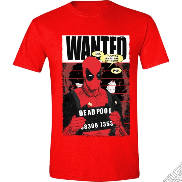 Deadpool - Wanted Poster Red (Unisex Tg. S) gioco