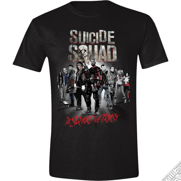 Suicide Squad - Movie Poster Black (T-Shirt Unisex Tg. S) gioco