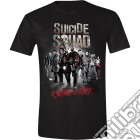 Suicide Squad - Movie Poster Black (T-Shirt Unisex Tg. S) gioco