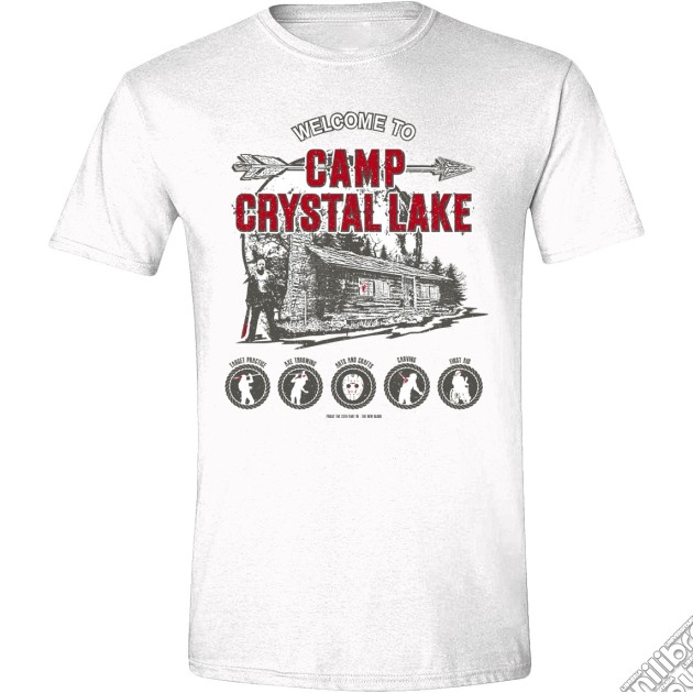 Friday The 13th - Camp Crystal Lake White (Unisex Tg. L) gioco