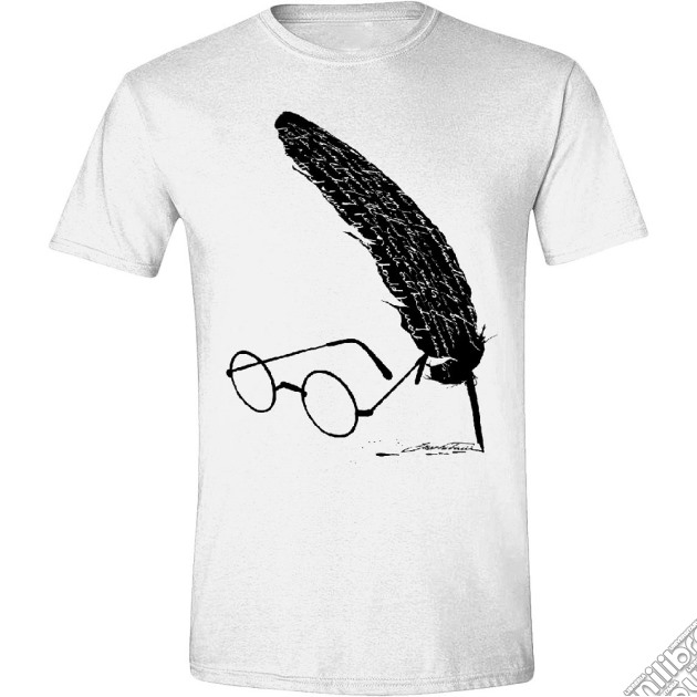 Harry Potter - Feather And Glasses White (T-Shirt Unisex Tg. L) gioco