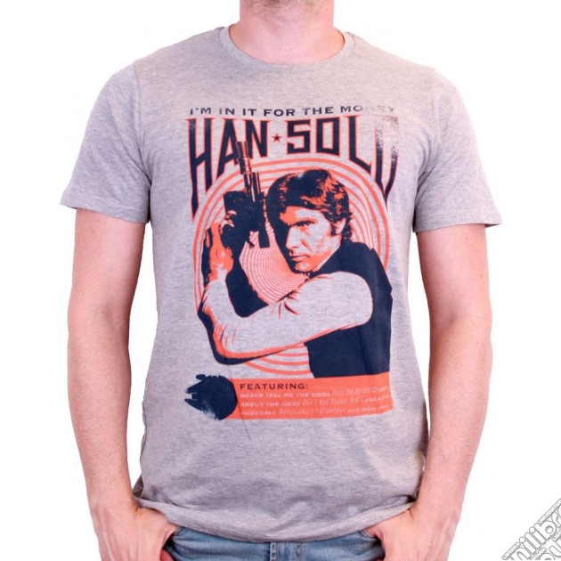 Star Wars - In It For The Money Heather Grey (T-Shirt Unisex Tg. M) gioco