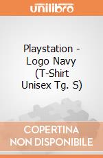 Playstation - Logo Navy (T-Shirt Unisex Tg. S) gioco