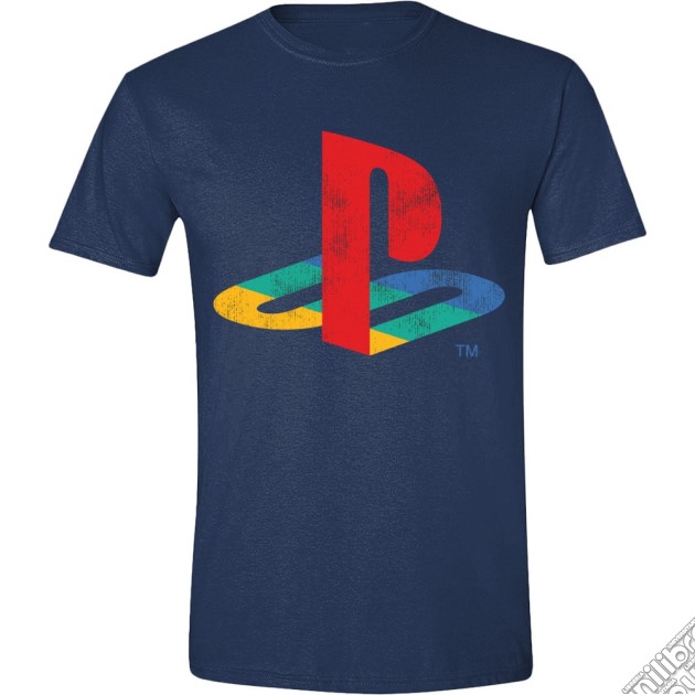 Playstation - Logo Navy (T-Shirt Unisex Tg. M) gioco