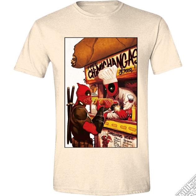 Deadpool - Free Chimichangas (T-Shirt Unisex Tg. S) gioco di TimeCity