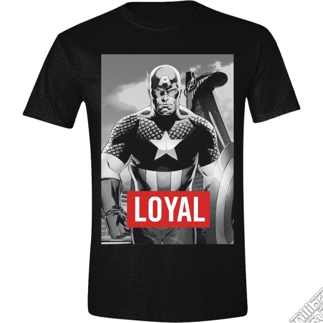 Captain America - Loyal Men Black (T-Shirt Unisex Tg. 2XL) gioco