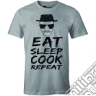 Breaking Bad - Eat Sleep Cook Repeat Grey Melange (T-Shirt Unisex Tg. S)- giochi
