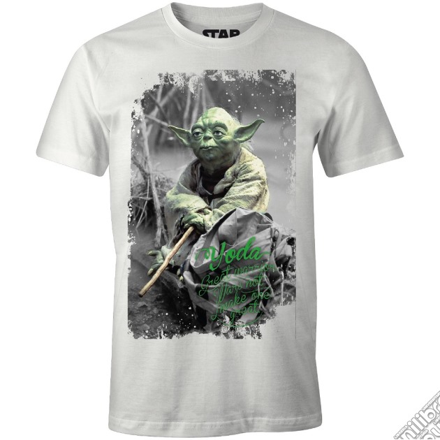 Star Wars - Yoda The Warrior White (T-Shirt Unisex Tg. L) gioco