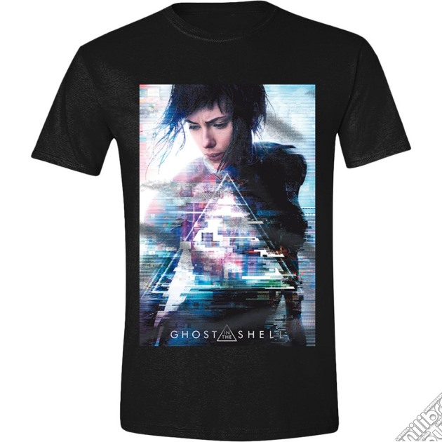 Ghost In The Shell - Movie Poster Black (T-Shirt Unisex Tg. S) gioco di TimeCity