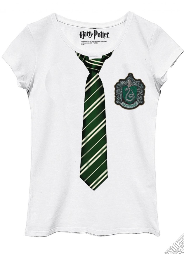 Harry Potter - Slytherin Uniform White (T-Shirt Donna Tg. L) gioco