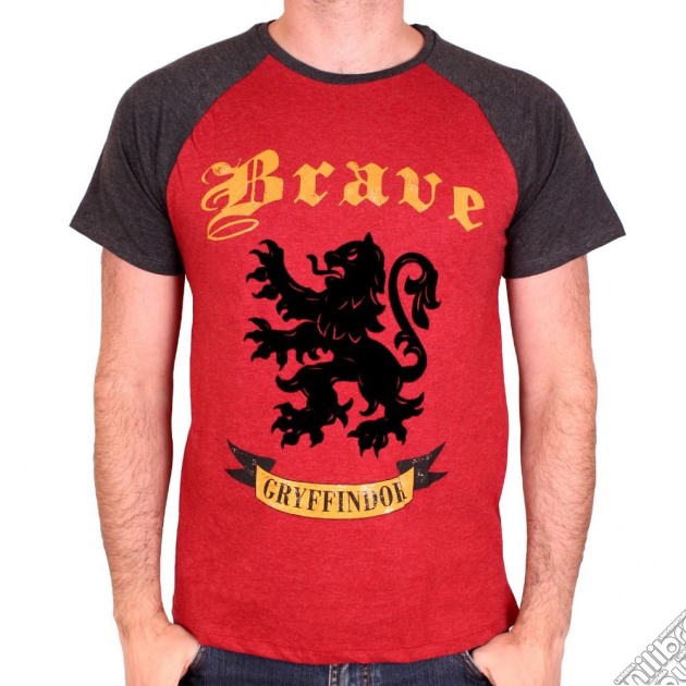 Harry Potter - Brave Gryffindor Red Melange (T-Shirt Unisex Tg. S) gioco