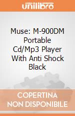 Muse: M-900DM Portable Cd/Mp3 Player With Anti Shock Black giochi