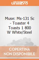 Muse: Ms-131 Sc - Toaster 4 Toasts 1 800 W White/Steel giochi