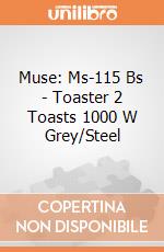 Muse: Ms-115 Bs - Toaster 2 Toasts 1000 W Grey/Steel giochi
