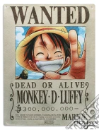 One Piece - Metal Plate Luffy Wanted (28X38) X5 gioco di ABY Style