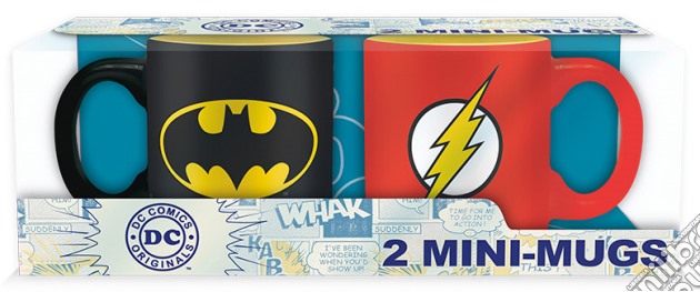 Set 2 Mini Tazze DC - Batman & Flash gioco di GAF