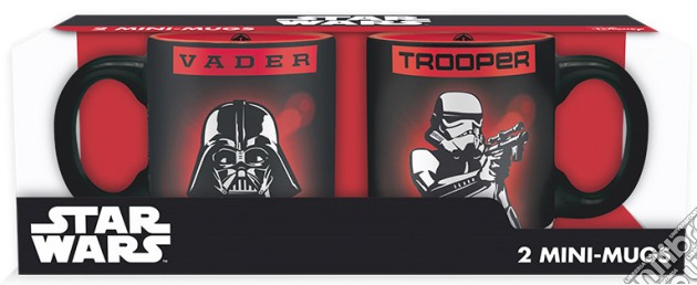 Set 2 Mini Tazze Star Wars-Vader&Trooper gioco di GAF