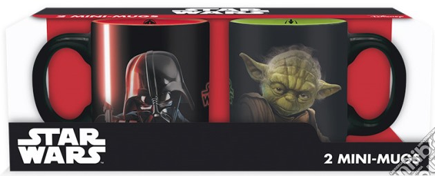 Set 2 Mini Tazze Star Wars-Vader&Yoda gioco di GAF