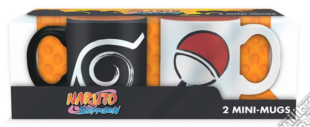 Set 2 Mini Tazze Naruto-Konoha & Uchiha gioco di GAF