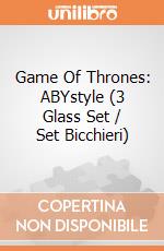 Game Of Thrones: ABYstyle (3 Glass Set / Set Bicchieri)