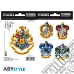 Harry Potter: ABYstyle - Hogwarts Houses (Stickers 16x11 Cm & 2 Sheets / Fogli & Adesivi) giochi